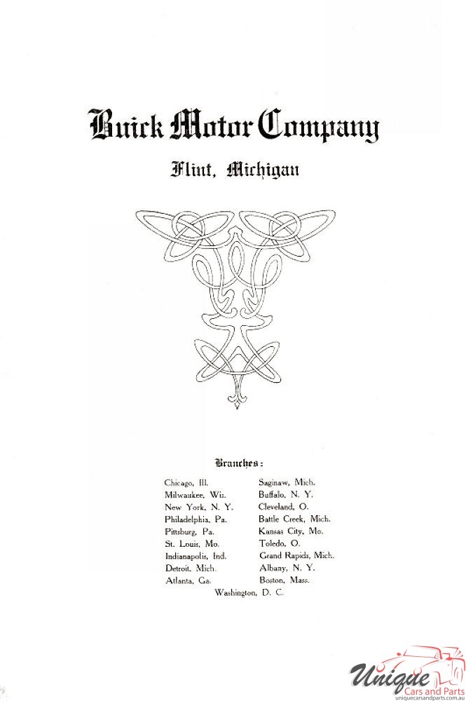1910 Buick Model 16 and Model 17 Brochure Page 21